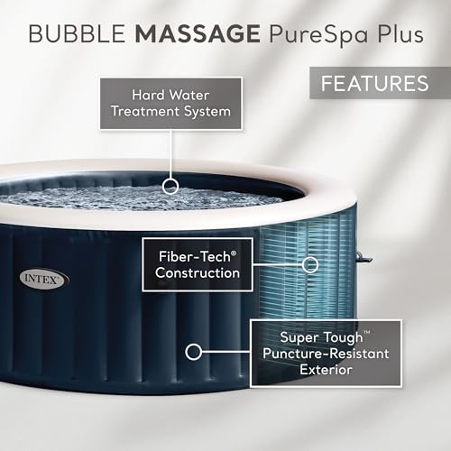 INTEX SimpleSpa Inflatable Hot Tub Bubble Massage Spa