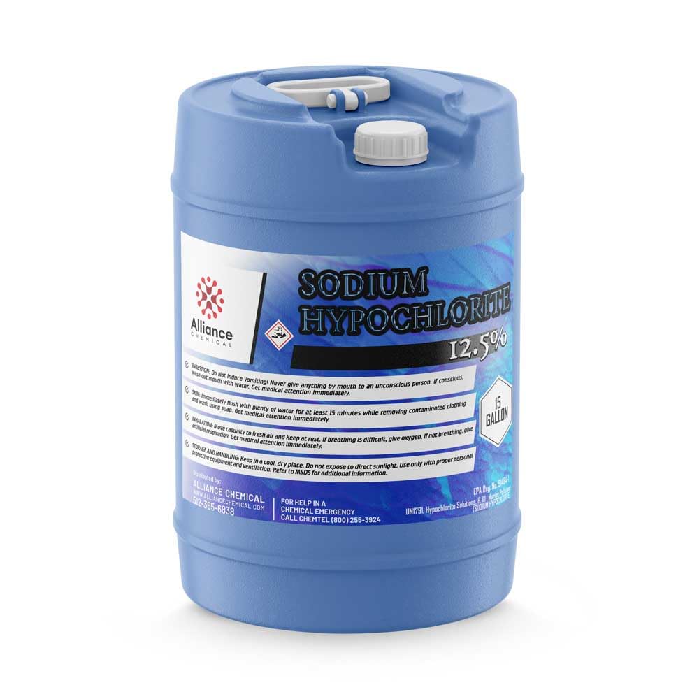 Sodium Hypochlorite Liquid Chlorine for Pools and Spa 12.5% 1 Gallon