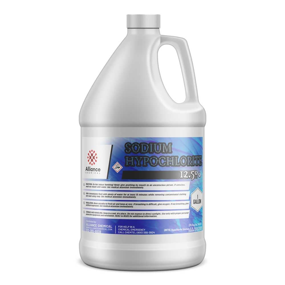 Sodium Hypochlorite Liquid Chlorine for Pools and Spa 12.5% 1 Gallon