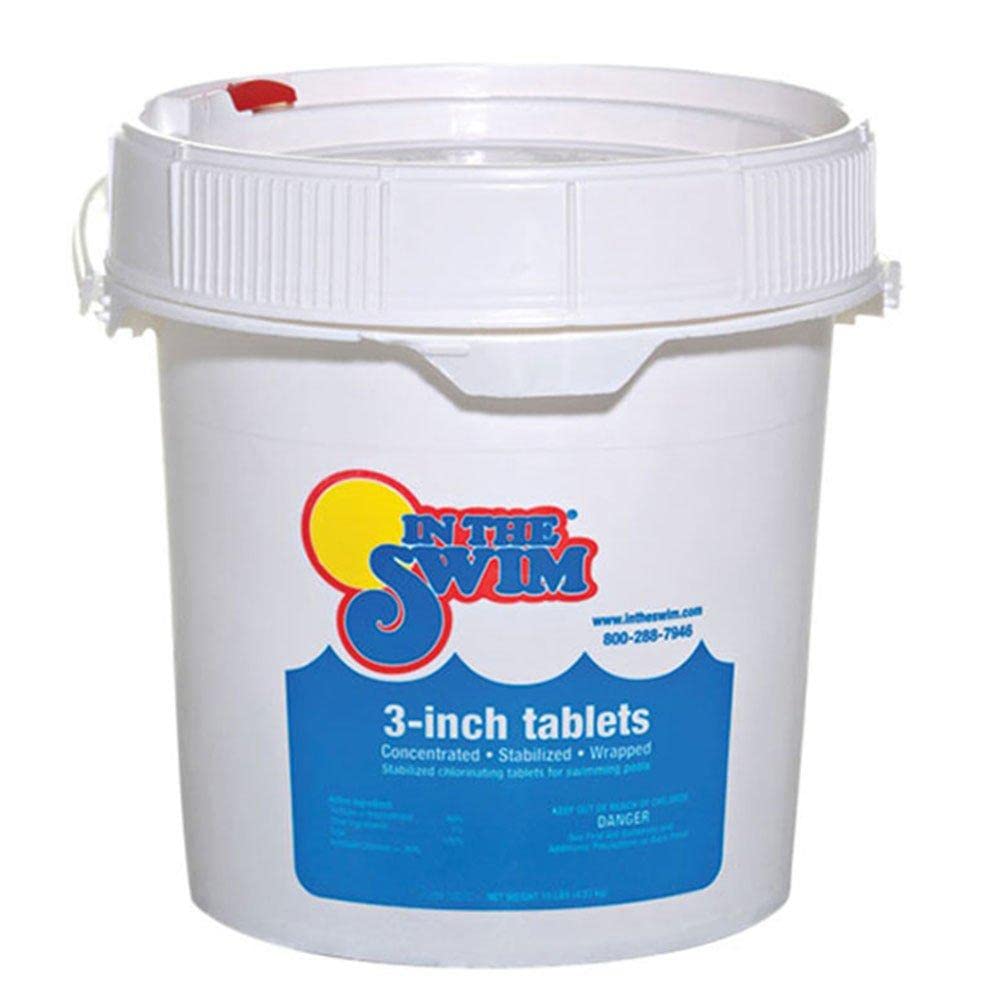 In The Swim 3 Inch Chlorine Tablets for Swimming Pools 50 Pounds