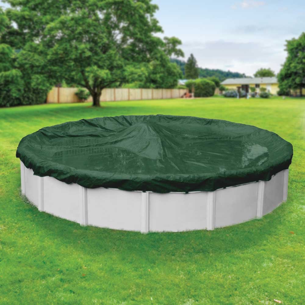 Robelle Round Pool Cover for Winter – 24 ft Above Ground Pools