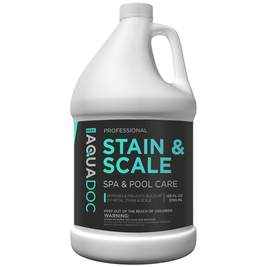 Pool, Spa, and Hot Tub Stain and Scale Control – Professional-Grade Scale, Metal, and Stain Preventer to Soften Water, Remove Deposits, and Maintain Clear Hot Tub Water