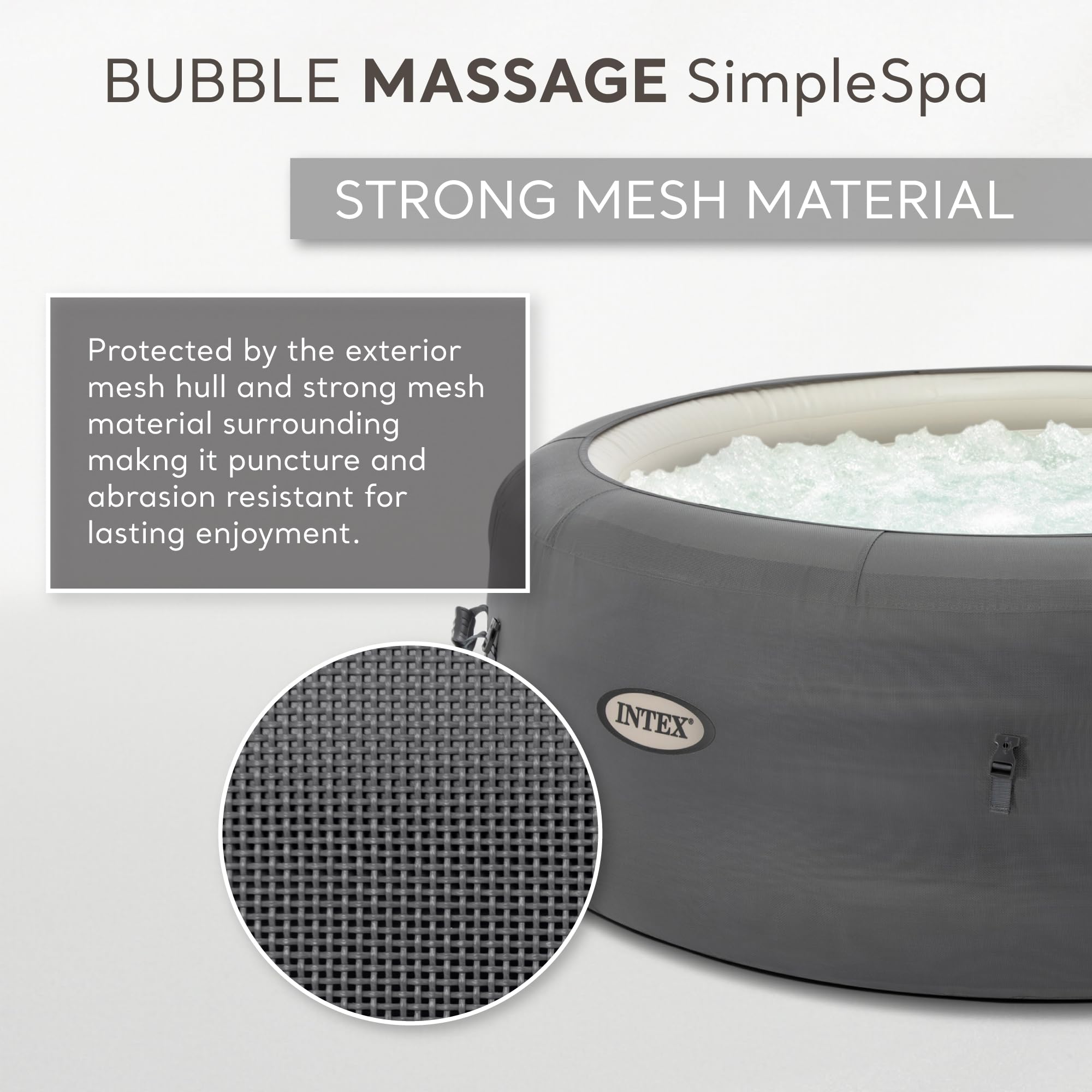 INTEX SimpleSpa Inflatable Hot Tub Bubble Massage Spa