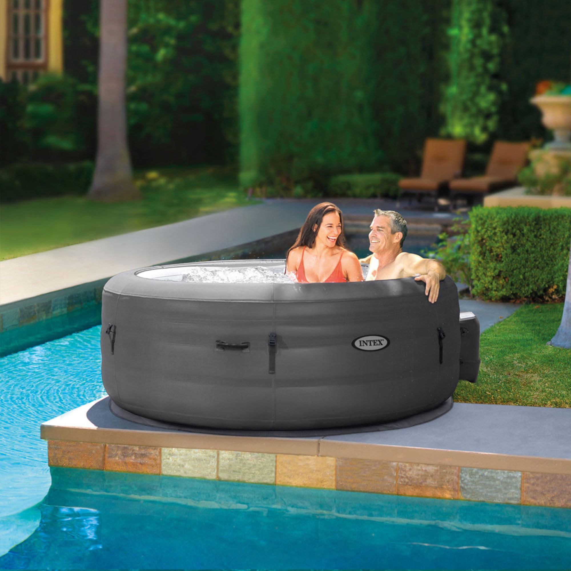 INTEX SimpleSpa Inflatable Hot Tub Bubble Massage Spa