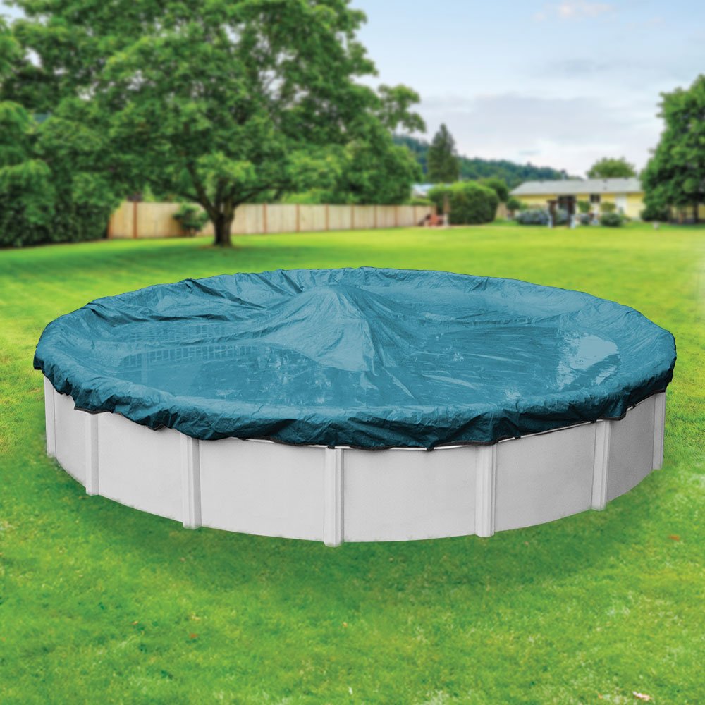 Robelle Round Pool Cover for Winter – 24 ft Above Ground Pools