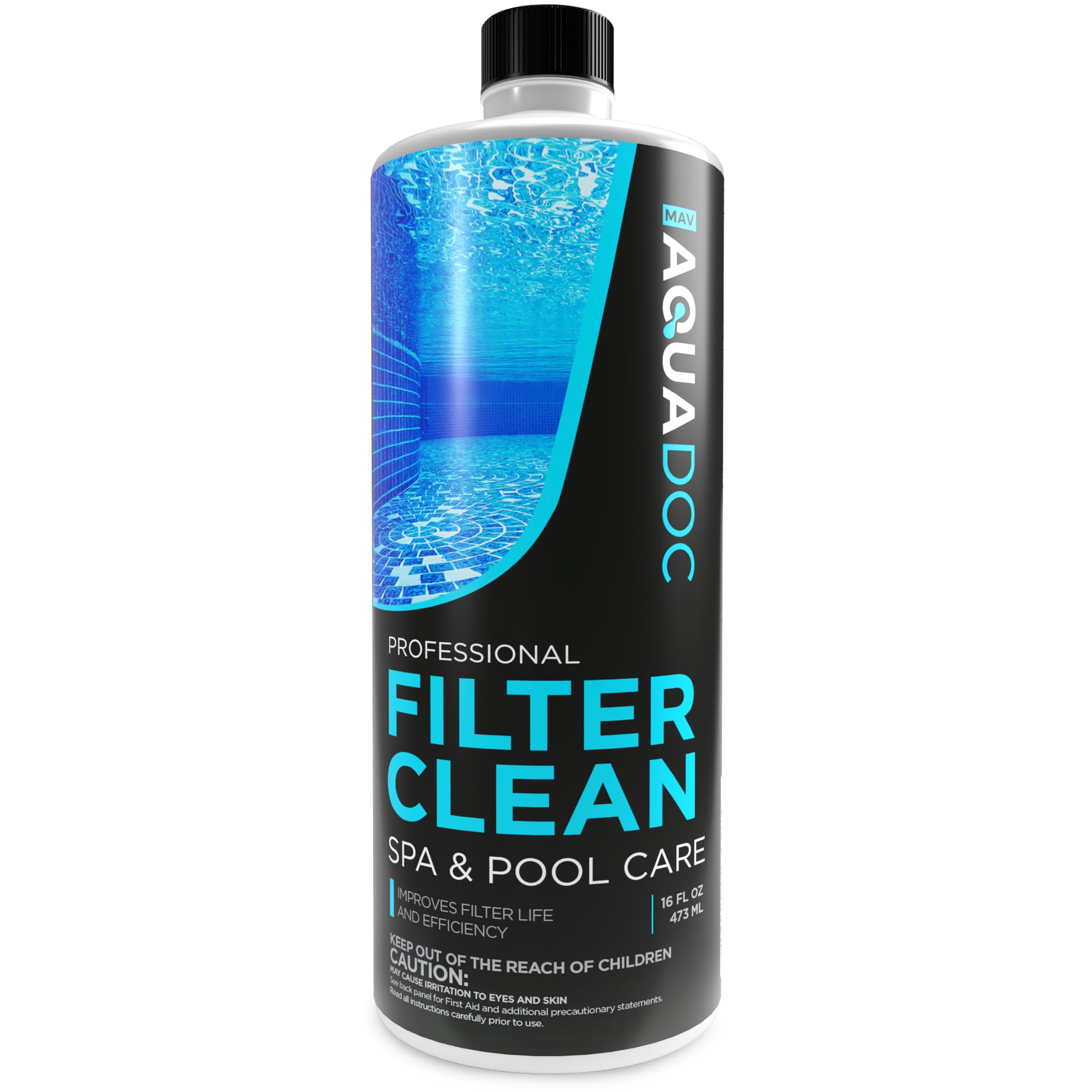 Hot Tub, Spa, and Pool Filter Cartridge Cleaner Soak - Easy to Use Filter Degreaser 1 Gallon