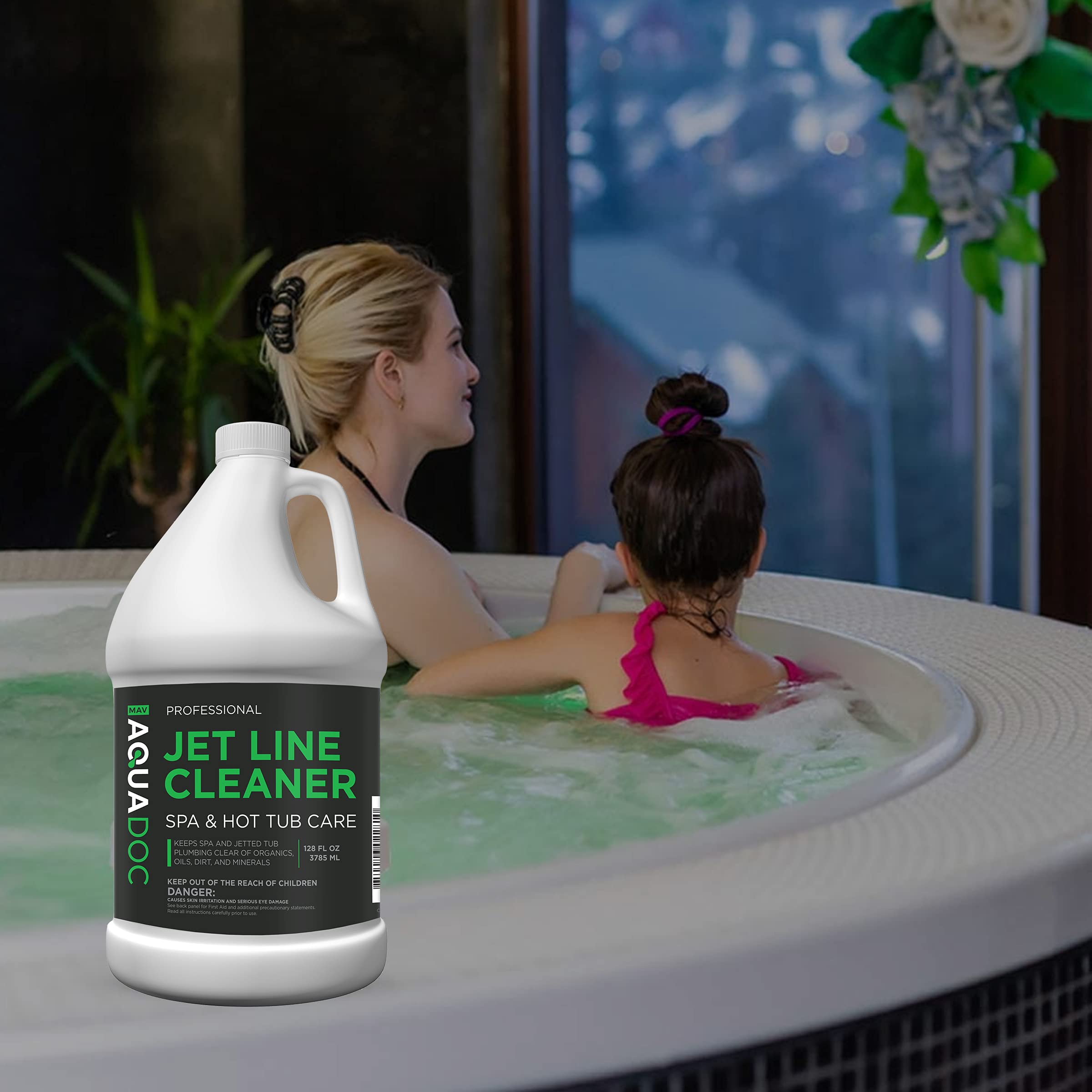 Spa Jet Cleaner for Hot Tub - Spa Jet Line Cleaner for Hot Tubs & Jetted Tub Cleaner to Keep Your Jets Clean - Fast Acting Spa Flush for Hot Tub (Jet Line Cleaner - 1 Gallon)