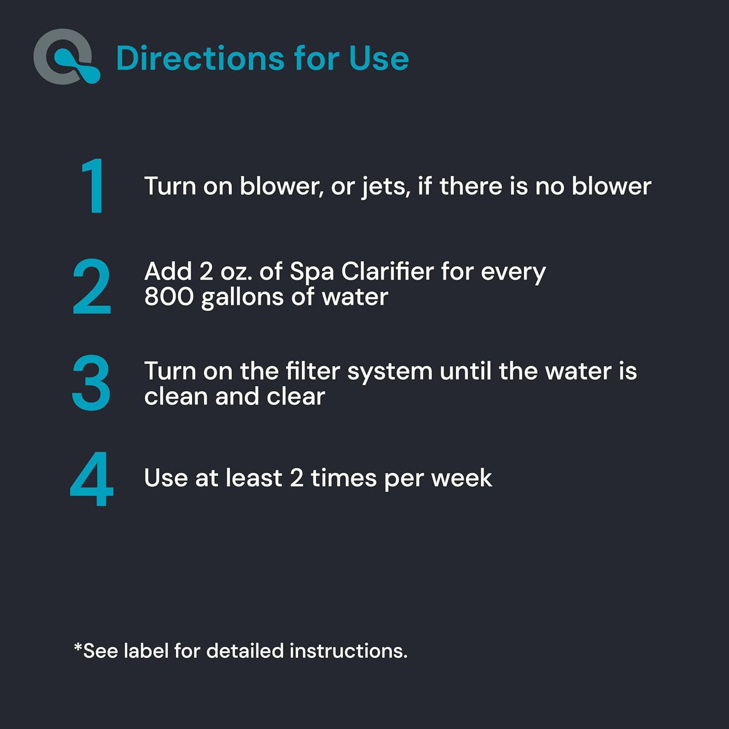 Spa Clarifier & Hot Tub Clarifier – Fast-Acting Solution for Cloudy Water Treatment, Restores Clarity and Keeps Spa Water Balanced – MAV AquaDoc 16oz