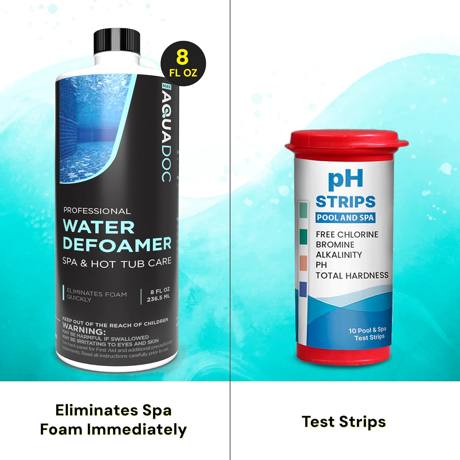 Hot Tub and Spa Chemicals Starter Kit and Chemical Test Kit