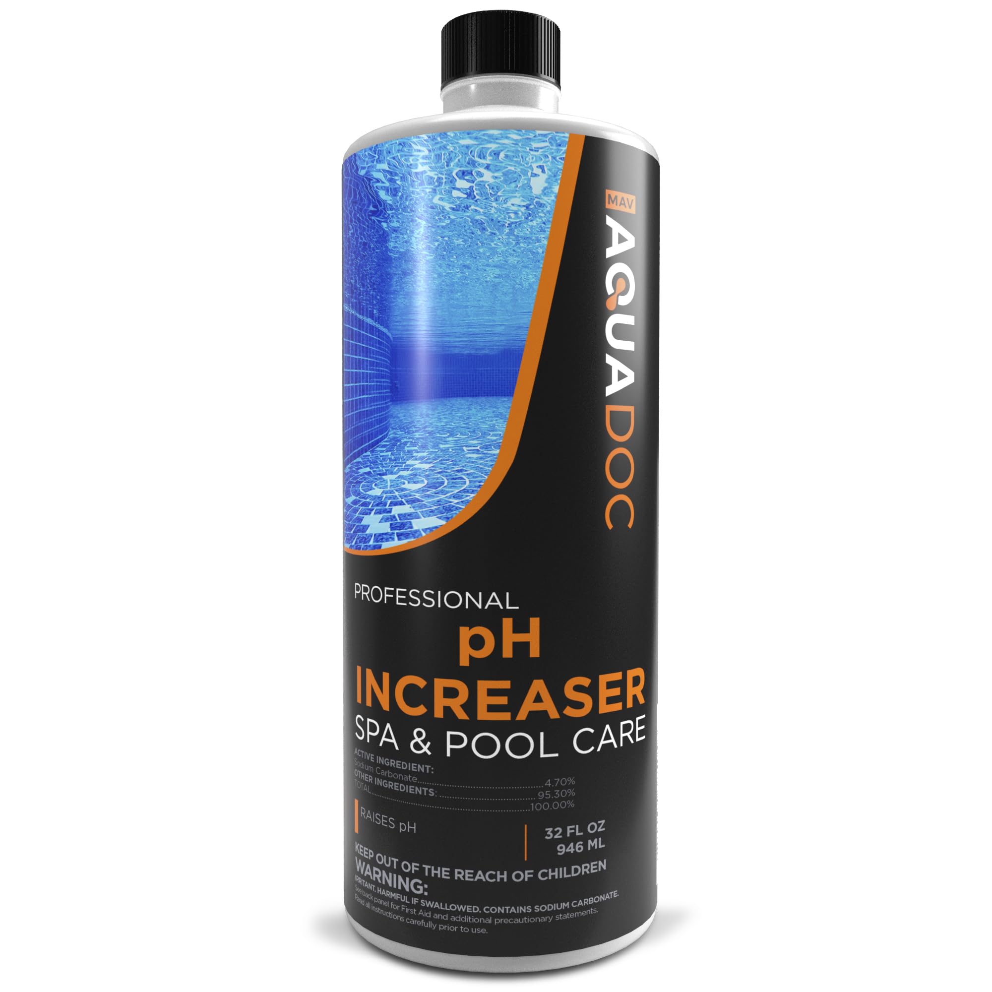 AquaDoc pH Increaser for Hot Tub and Spa - Balance and Boost Your Spa Water Chemistry (32oz)