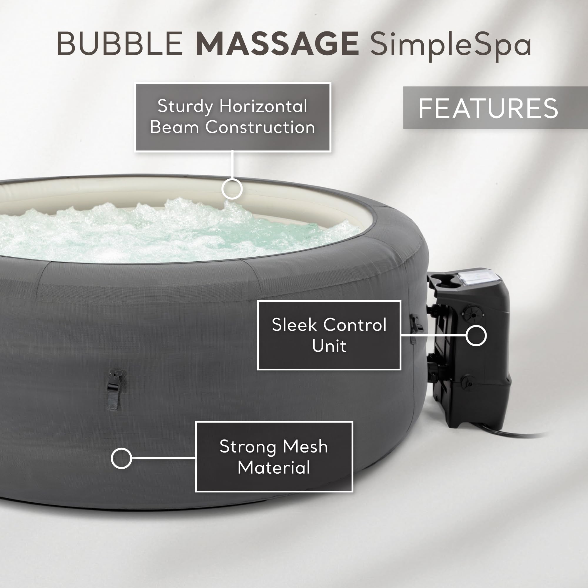 INTEX SimpleSpa Inflatable Hot Tub Bubble Massage Spa