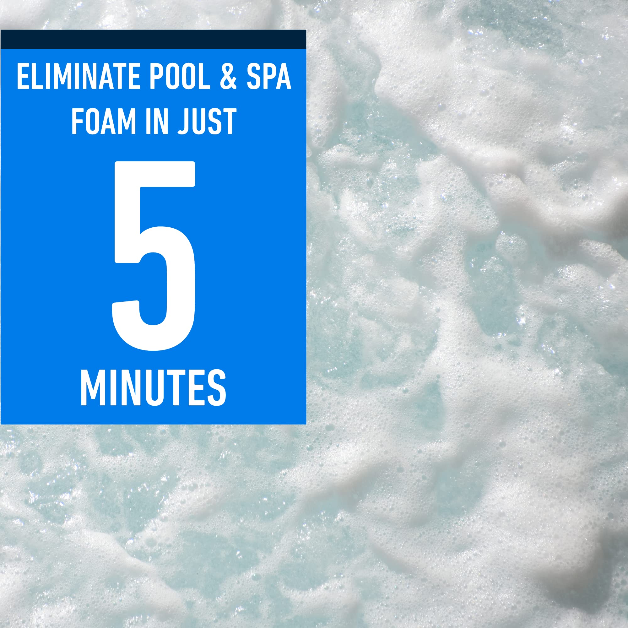 Hot Tub, Spa, and Pool Defoamer: Quickly Removes Foam & Eco-Friendly