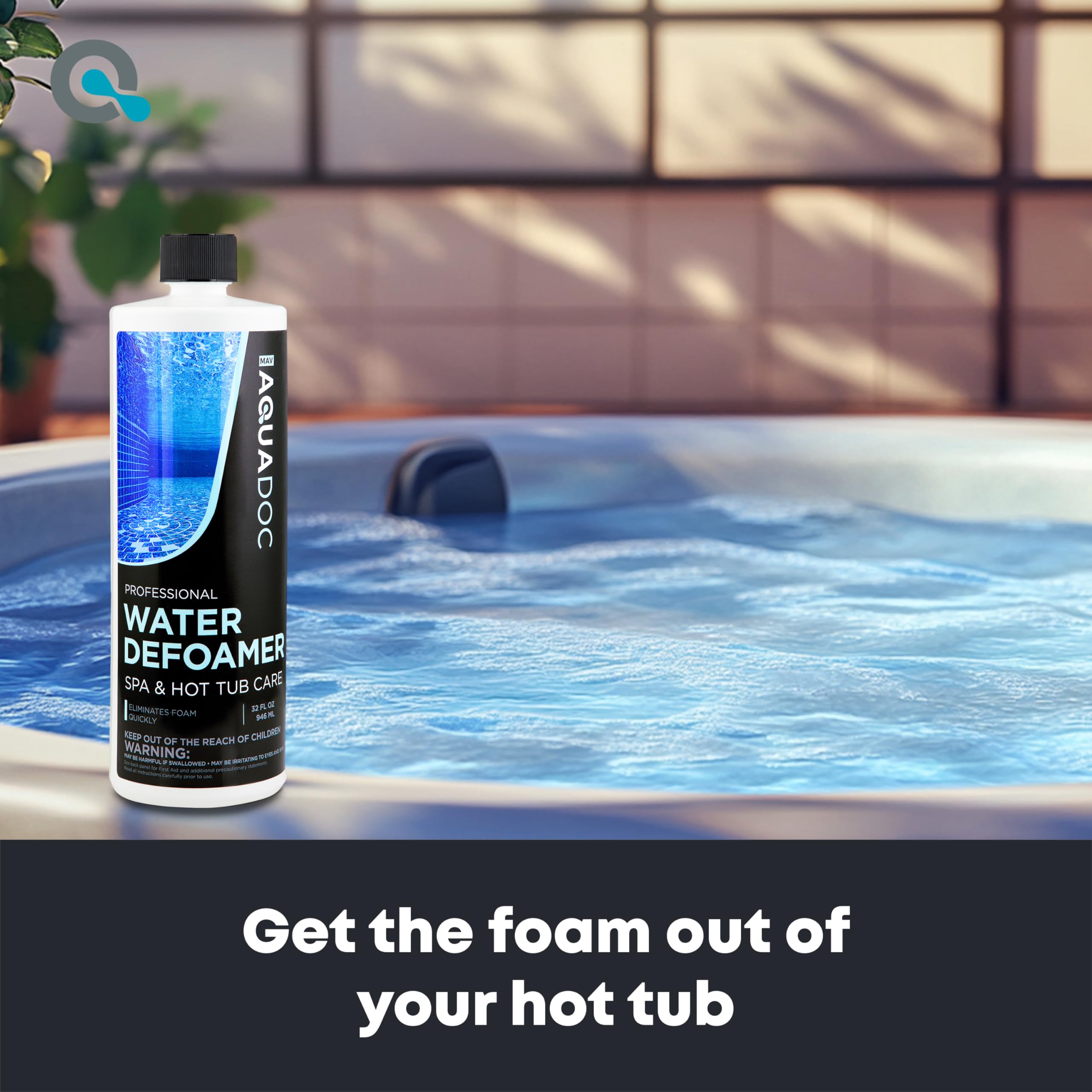 Hot Tub & Spa Defoamer - Fast Acting Spa & Hot Tub Foam Remover - Foam Elimination Made Easy