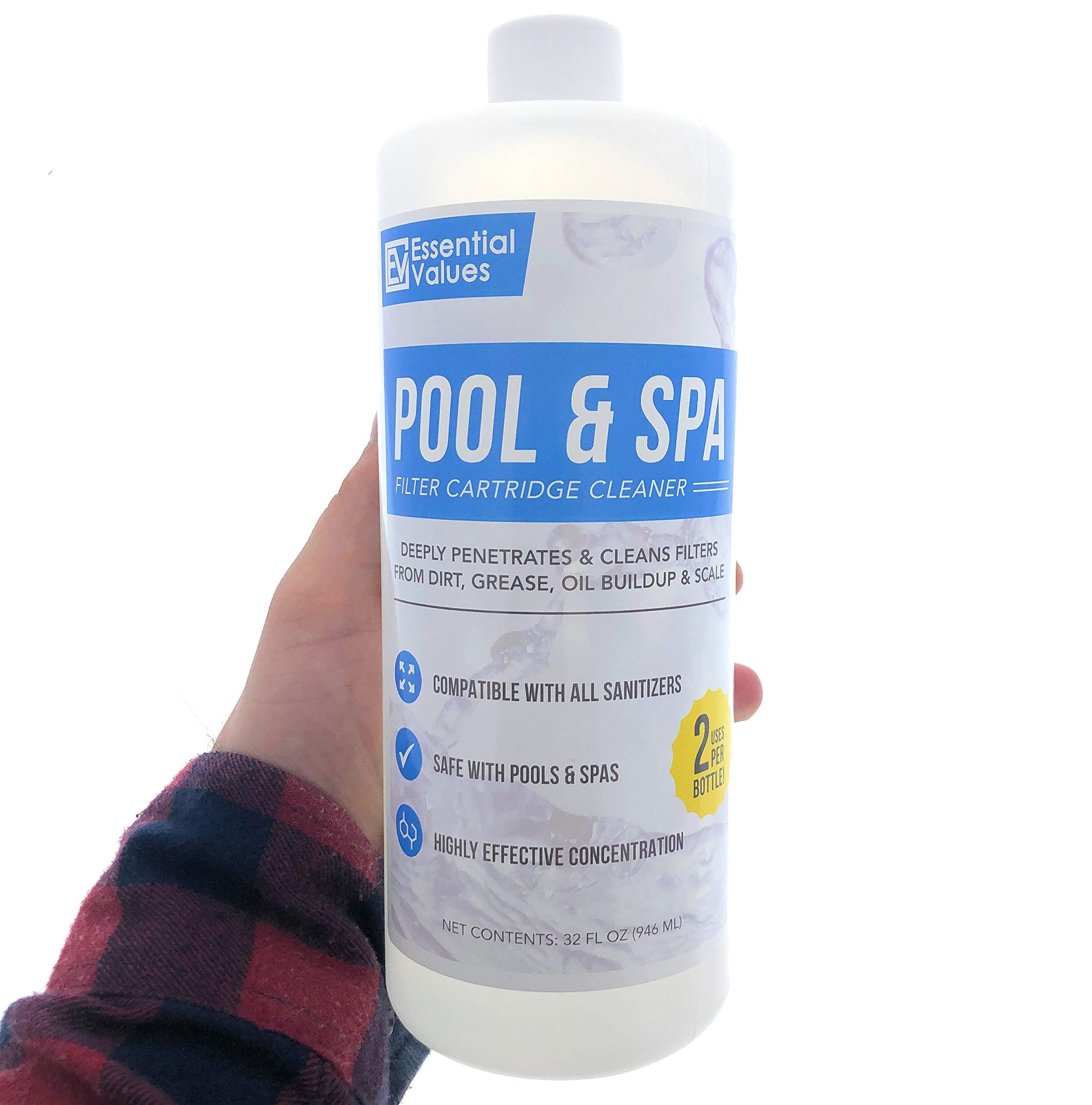 Hot Tub, Spa, and Pool Filter Cleaner 32oz