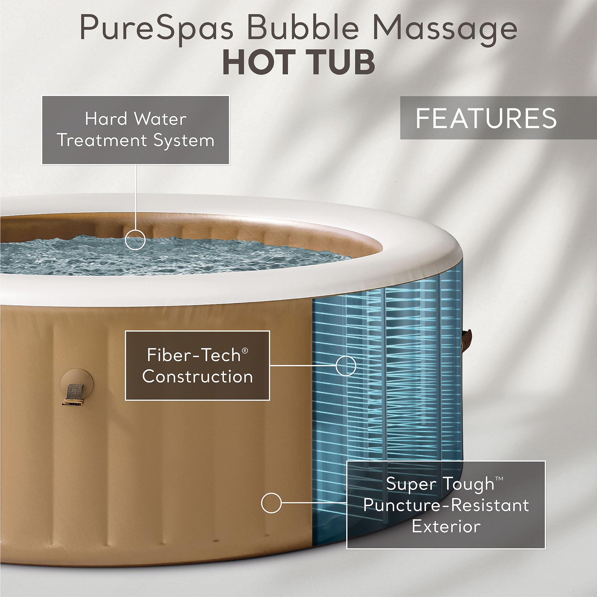 INTEX SimpleSpa Inflatable Hot Tub Bubble Massage Spa