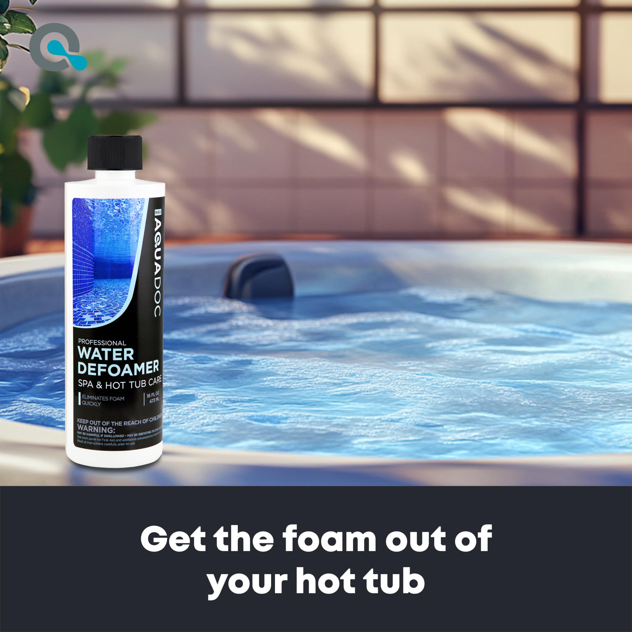 Hot Tub & Spa Defoamer - Fast Acting Spa & Hot Tub Foam Remover - Foam Elimination Made Easy