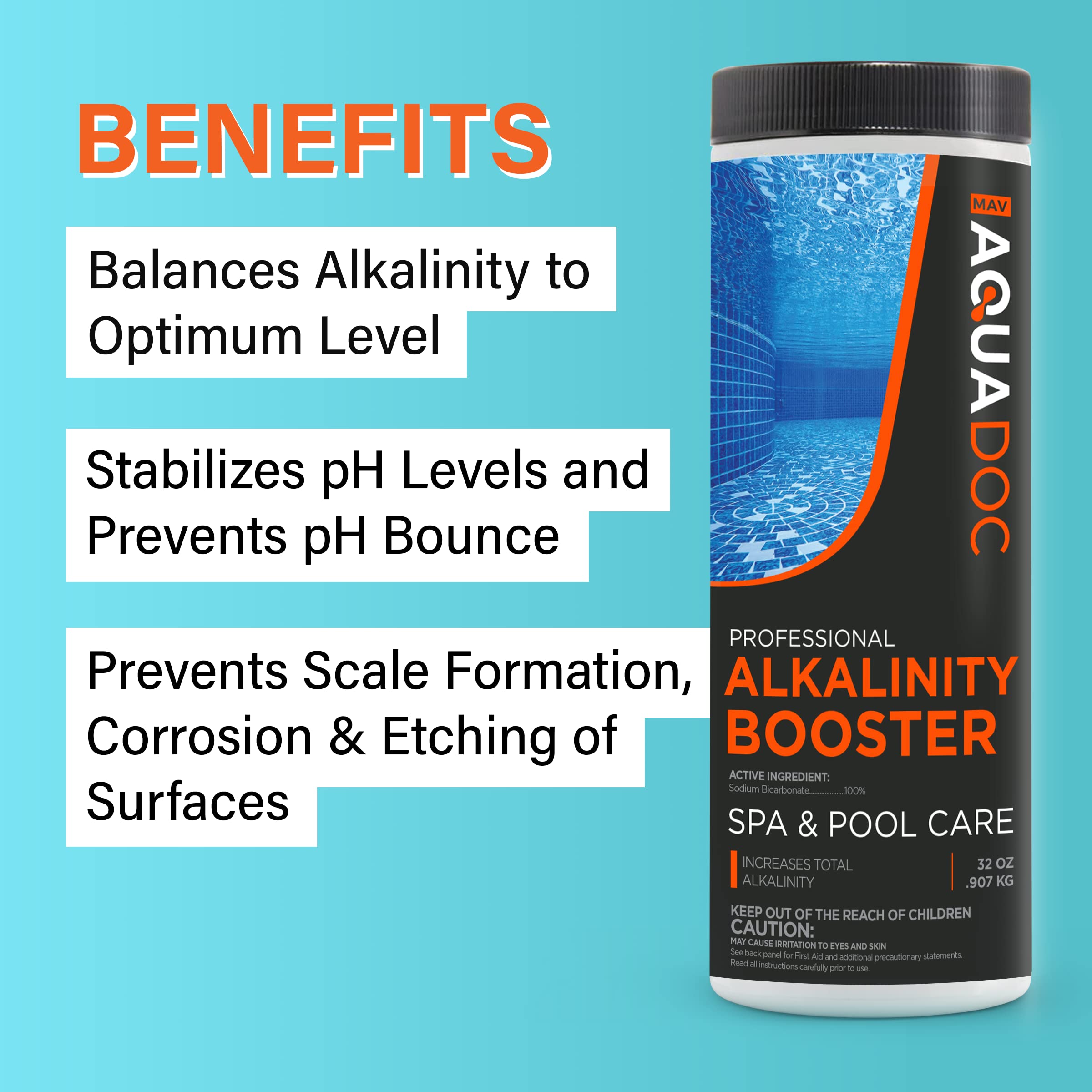 AquaDoc Total Alkalinity Increaser for Hot Tub & Spa - Alkalinity Booster