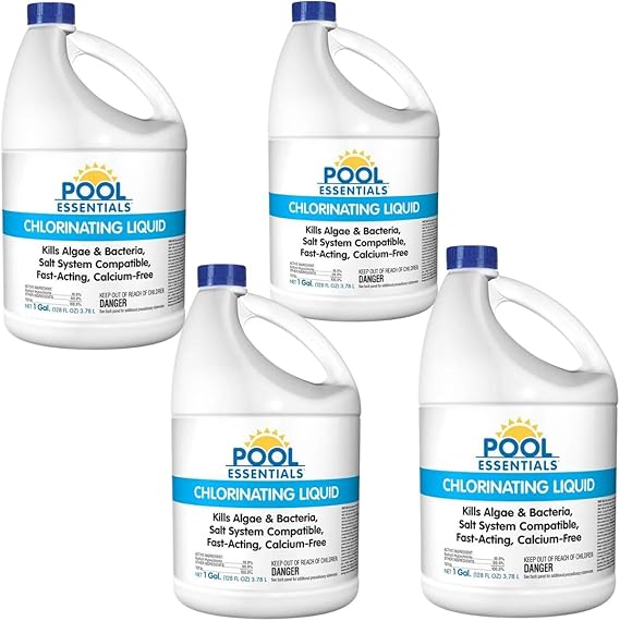 Pool Essentials Chlorinating Liquid for Swimming Pools 4 Gallons