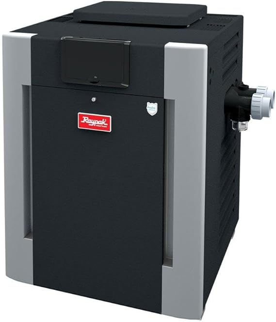 Raypak 399,000 BTU Natural Gas Pool Heater – Electric Ignition, Digital, Durable, and Efficient