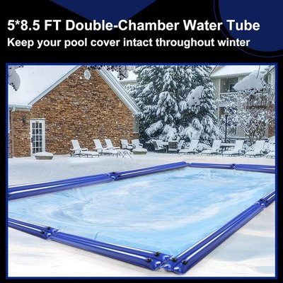 Double Chamber Pool Cover Water Weight Tubes for In-Ground Swimming Pools 5 Pack