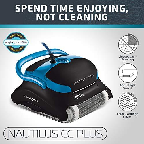 Dolphin Nautilus CC Plus Automatic Robotic Pool Cleaner for Inground and Above Ground Pools - Thesummerpools.com