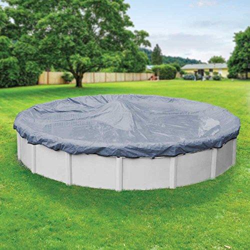 Robelle Round Solid Winter Cover for Above-Ground Pools - Thesummerpools.com