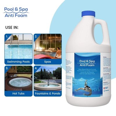 Pool & Spa Anti Foam Defoamer Foam Remover for Pools, Spas, Hot Tubs, Fountains - Thesummerpools.com