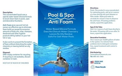 Pool & Spa Anti Foam Defoamer Foam Remover for Pools, Spas, Hot Tubs, Fountains - Thesummerpools.com