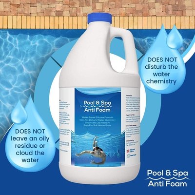 Pool & Spa Anti Foam Defoamer Foam Remover for Pools, Spas, Hot Tubs, Fountains - Thesummerpools.com