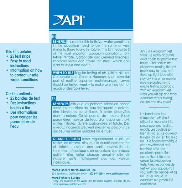 API Ammonia Test Strips for Swimming Pools, Fish Ponds, Freshwater & Saltwater Aquarium - Thesummerpools.com