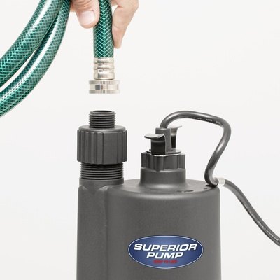 Superior Pump 91250 Utility Pump 1/4 Horsepower Black - Thesummerpools.com