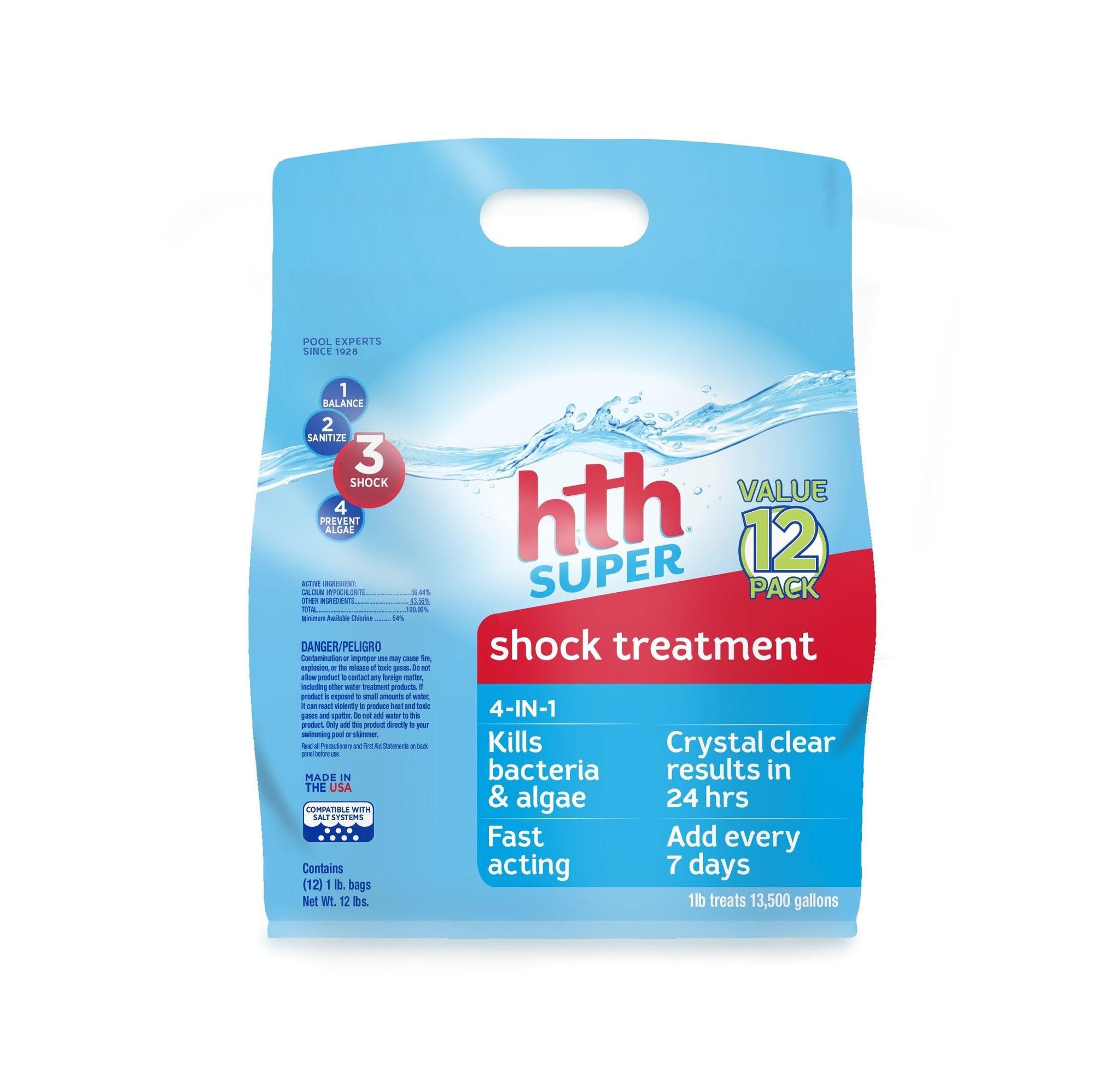 HTH Super Swimming Pool Shock (Calcium Hypochlorite) - Thesummerpools.com