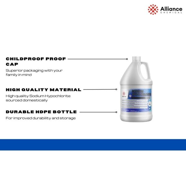 Sodium Hypochlorite Liquid Chlorine for Pools and Spa 12.5% 1 Gallon - Image 16