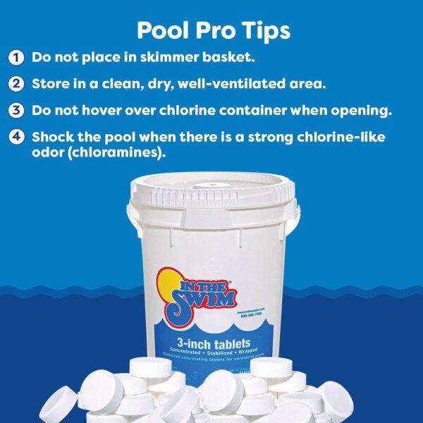 In The Swim 3 Inch Chlorine Tablets for Swimming Pools 50 Pounds - 图片 4