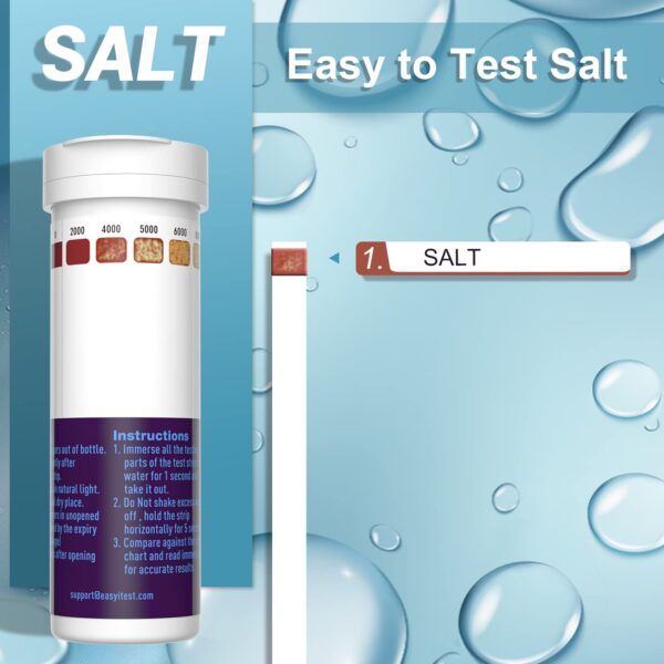 EASYTEST 9-Way Hot Tub, Pool, and Spa Test Strips - 图片 16