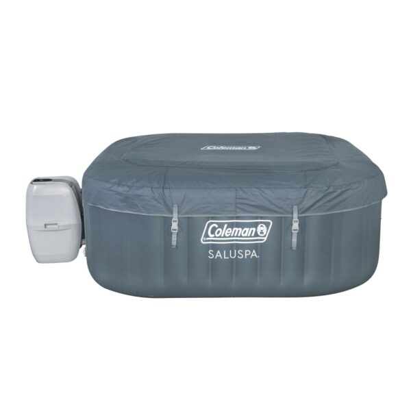 Coleman SaluSpa 6 Person Inflatable Hot Tub - Square Portable Outdoor Spa - Image 9