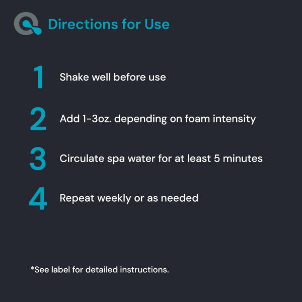 Hot Tub & Spa Defoamer - Fast Acting Spa & Hot Tub Foam Remover - Foam Elimination Made Easy - 图片 6