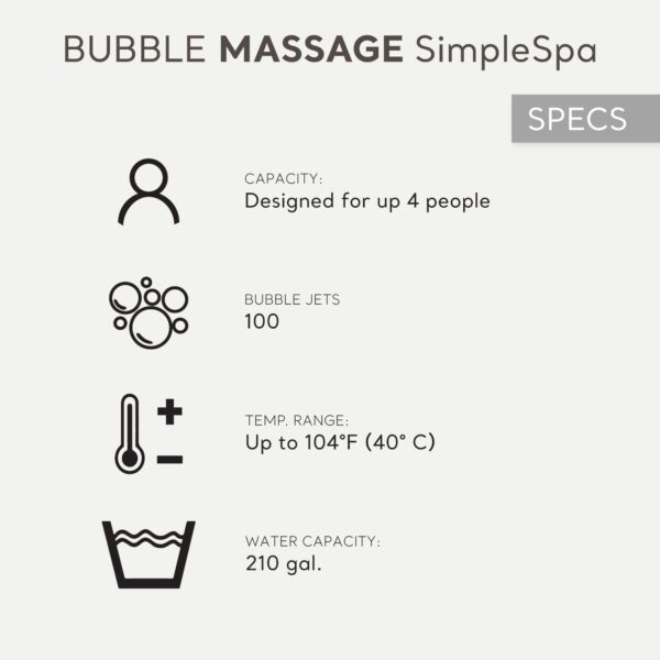 INTEX SimpleSpa Inflatable Hot Tub Bubble Massage Spa - 图片 4