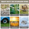 Omont Metal Garden Hose - 100FT Stainless Steel Water Hose With Nozzle - Durable, Flexible & Kink-Free - Image 6