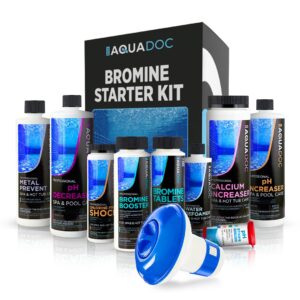 Bromine Starter Kit for Hot Tub and Spa - All-in-One Spa and Hot Tub Maintenance Kit with Bromine Tablets
