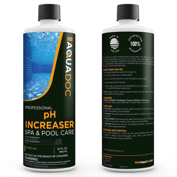 AquaDoc pH Increaser for Hot Tub and Spa - Balance and Boost Your Spa Water Chemistry (32oz) - 图片 9