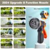 Omont Metal Garden Hose - 100FT Stainless Steel Water Hose With Nozzle - Durable, Flexible & Kink-Free - Image 3