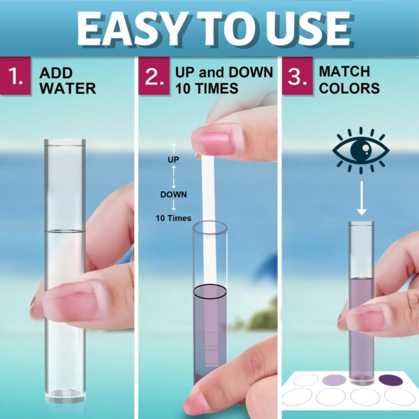 EASYTEST 9-Way Hot Tub, Pool, and Spa Test Strips - 图片 9