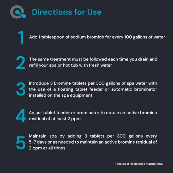 Bromine Tablets for Spa and Hot Tubs – Powerful Sanitizer & Non-Chlorine Shock - 图片 11