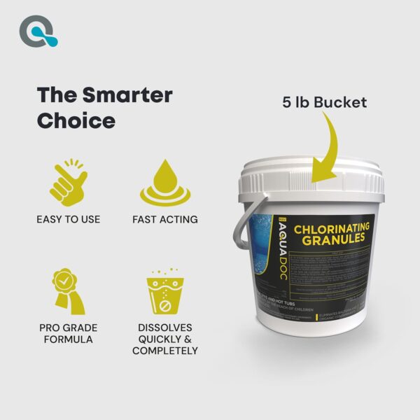 AquaDoc Spa Chlorine Granules - 5lbs | Fast-Acting Chlorinating Granules for Hot Tubs & Spas - Image 5