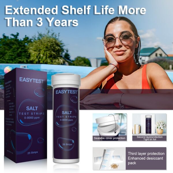 EASYTEST 9-Way Hot Tub, Pool, and Spa Test Strips - 图片 19