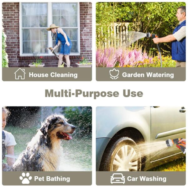 Omont Metal Garden Hose - 100FT Stainless Steel Water Hose With Nozzle - Durable, Flexible & Kink-Free - Image 4