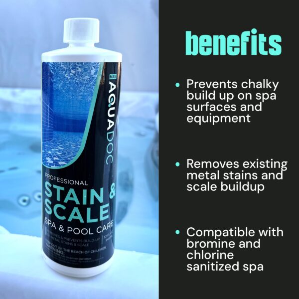 Stain and Scale Control for Spa and Hot Tub– Professional-Grade Scale, Metal, and Stain Preventer - Image 9
