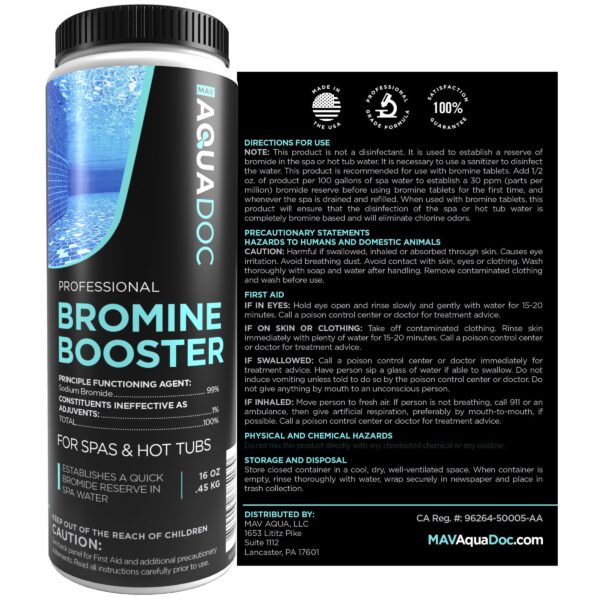 Bromine Tablets for Spa and Hot Tubs – Powerful Sanitizer & Non-Chlorine Shock