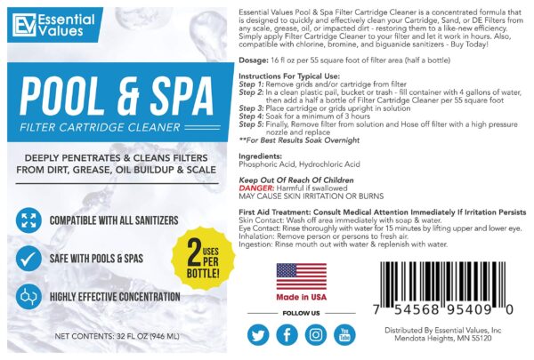 Hot Tub, Spa, and Pool Filter Cleaner 32oz - 图片 12